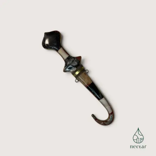 Poignard marocain vintage Koummya avec fourreau 